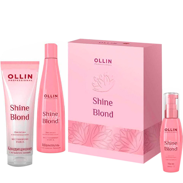 Ollin Shine Blond Набор для светлых и блондированных волос