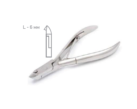 Silver Star Кусачки KCC-4/6 Le Rose маникюрные для кутикул  6 мм классическая форма среднее лезвие