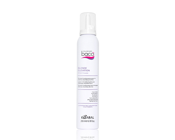 Kaaral Baco Blonde Elevation Silver Mousse Несмываемый мусс-кондиционер для нейтрализации желтизны