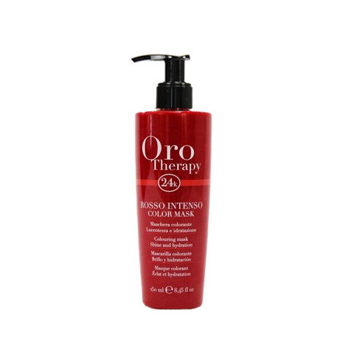 Fanola Oro Therapy 24k Насыщенный красный Маска увлажняющая для придания блеска и интенсивности оттенка окрашенным волосам 