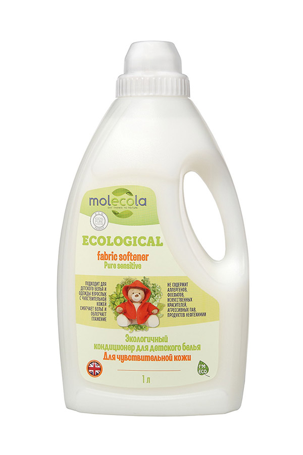 Molecola Pure Sensitive Экологичный концентрированный кондиционер-ополаскиватель для детского белья и одежды людей с чувствительной кожей