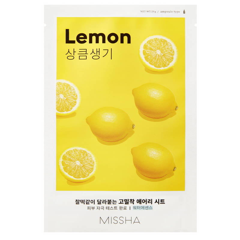 Missha Маска на тканевой основе Airy Fit Sheet Mask Lemon