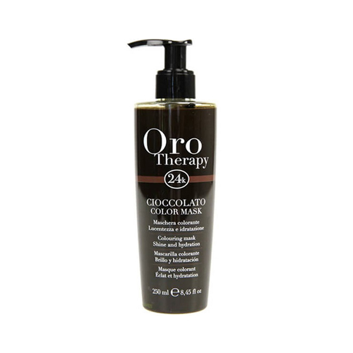 Fanola Oro Therapy 24k Шоколад  Маска увлажняющая для придания блеска и интенсивности оттенка окрашенным волосам 