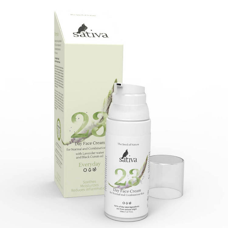 Sativa Крем для лица дневной №23  для нормального и комбинированного типа кожи