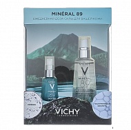 Vichy Набор Минерал 89 Гель-сыворотка Для всех типов кожи + Уход восстановление и укрепление Для кожи вокруг глаз -30%