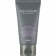 A'pieu Aqua Nature Очищающая маска для носа от черных точек Blackhead Clean-Off Nose Pack 