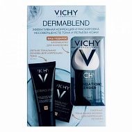 Vichy Dermablend Набор Тональный флюид тон 15 + Тональная основа 3D тон 15 + аппликатор в подарок