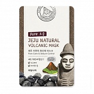 Welcos Маска для лица тканевая очищающая Jeju Natural volcanic Mask