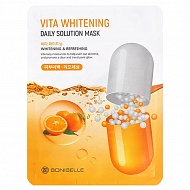 Lebelage Bonibelle Маска тканевая освежающая Vita Whitening Daily Solution Mask  с витаминами