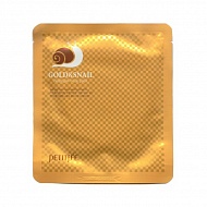 Petitfee Гидрогелевая маска для лица Золото и экстракт секреции улитки Gold&Snail Transparent Gel Mask Pack