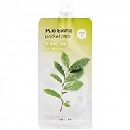 Missha Ночная маска для лица Pure Source Pocket Pack Green Tea