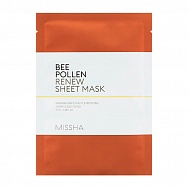 Missha Обновляющая тканевая маска для лица Bee Pollen Renew Sheet Mask