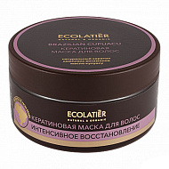 Ecolatier Кератиновая маска для волос Интенсивное восстановление Бразильский Купуасу