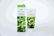 Jigott Natural Очищающая пенка с экстрактом зелёного чая 
