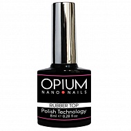 Opium nano nails Каучуковое завершающее покрытие Rubber top