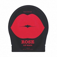 Kocostar Гидрогелевые патчи для губ Роза Rose Lip Mask Single Pouch
