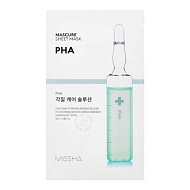 Missha Отшелушивающая маска для лица  Mascure Peeling Solution Sheet Mask PHA