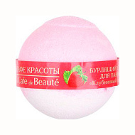 Кафе Красоты Шар для ванн бурлящий Клубничный сорбет
