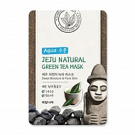 Welcos Маска для лица тканевая увлажняющая Jeju Natural Green Tea Mask