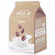 A'pieu Укрепляющая тканевая маска с молочными протеинами и экстрактом кофе Coffee Milk One-Pack Firming