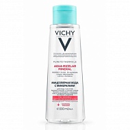 Vichy Purete thermale Мицеллярная вода с минералами Для чувствительной кожи лица глаз и губ
