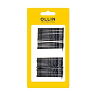 Ollin Невидимки для волос Гладкие черные 70мм