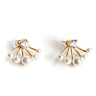 Серьги Audrey, Искусственный жемчуг, кристаллы Preciosa, латунь. 20089680