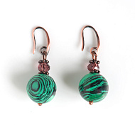 Серьги Роман с камнем 20091980