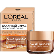 L'Oreal Сахарный скраб для лица придающий сияние