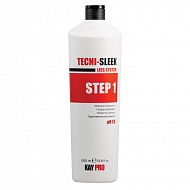 KayPro Tecni-Sleek Подготовительный шампунь для процедуры выпрямления волос Шаг 1
