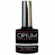 Opium nano nails Завершающее покрытие без липкого слоя Top non wipe